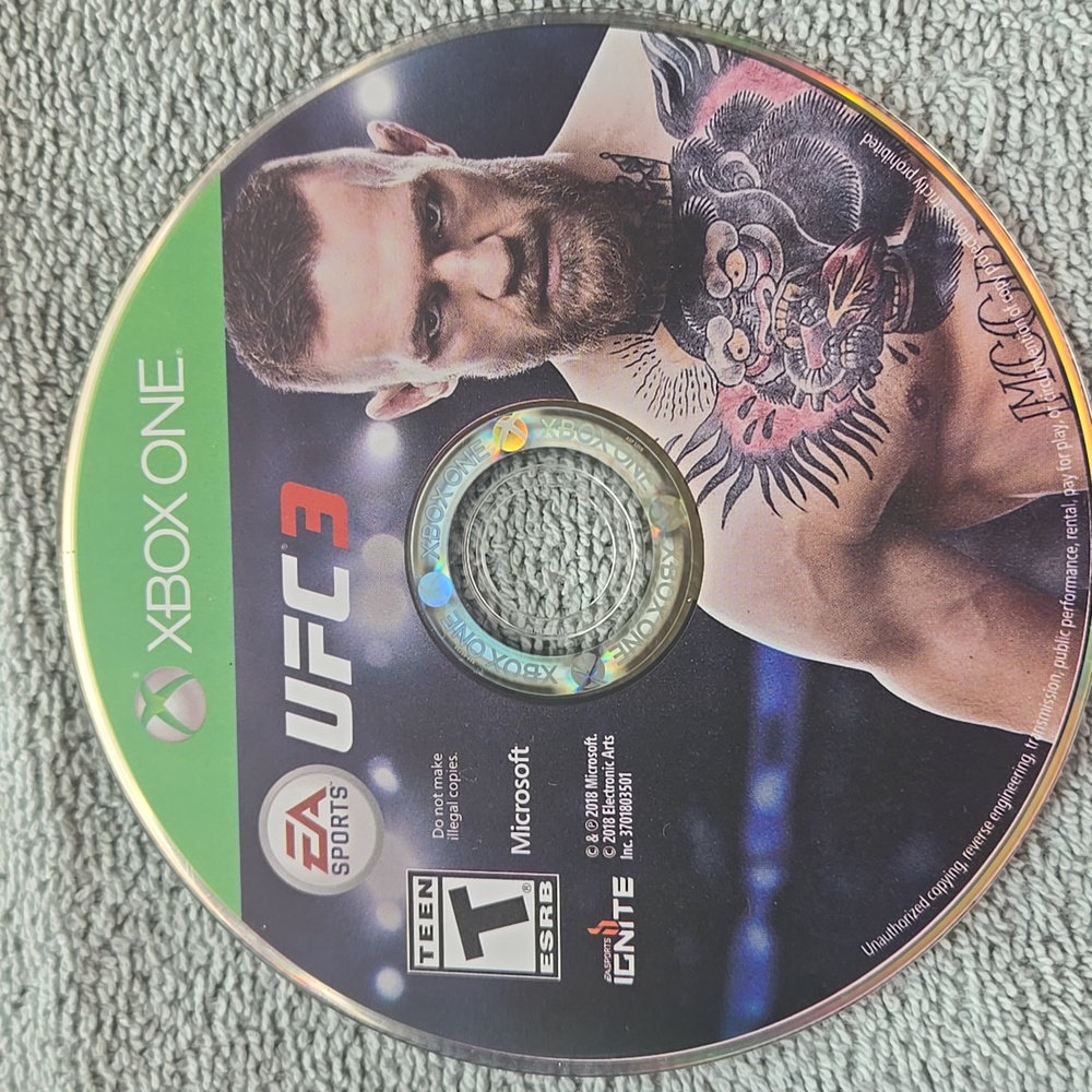 UFC 3 - Xbox One -  Game Disc Only - Tested & Works